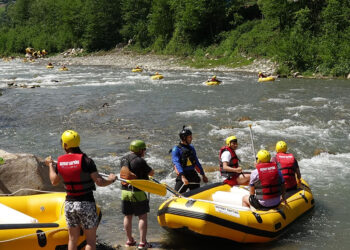 Taflancık derelerine oluşturulan rafting parkuru yaz sezonuna hazır