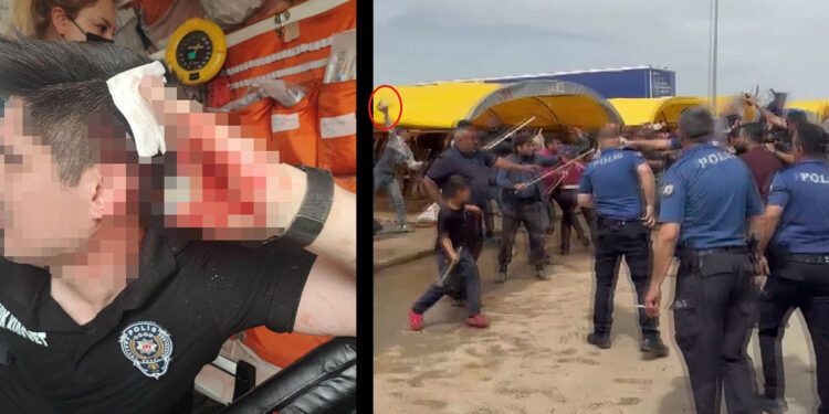 Kurban pazarında denetim kavgası; polis havaya ateş açarak müdahale etti