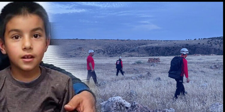 Kaybolan otizmli Onurcan için 200 kilometrekarelik alan tarandı