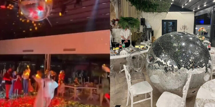 Kına gecesinde dev 'disko topu' faciası; Yaralılar var