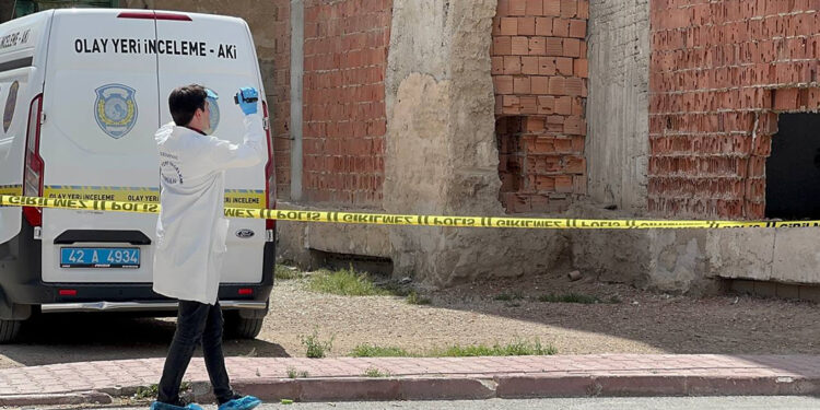 Konya'da inşaatta ceset bulundu