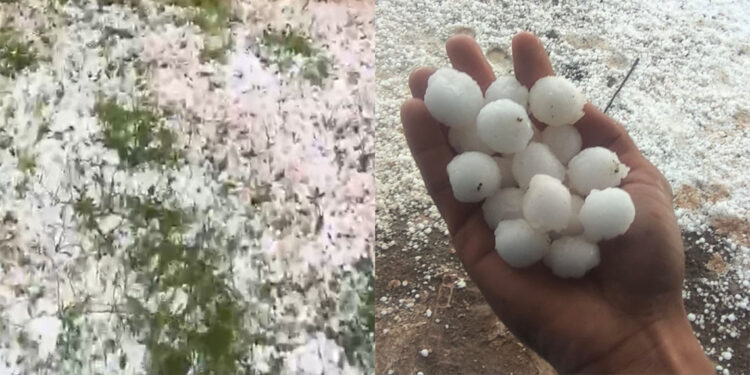 Mardin'de ceviz büyüklüğünde dolu yağdı
