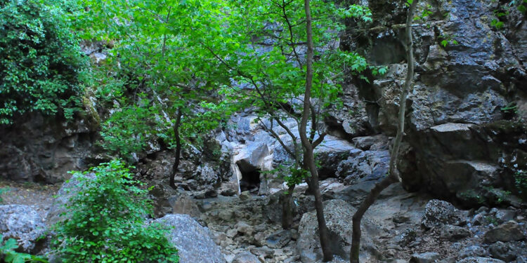 Manisa'da 'saklı kanyon' kurudu