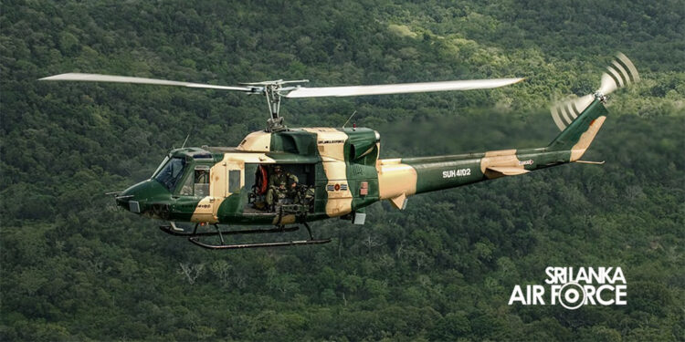 Sri Lanka'da askeri helikopter düştü; 6 ölü
