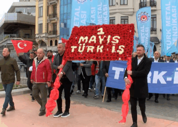 Sendikalardan Taksim'de 1 Mayıs kutlaması
