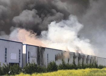 Tekirdağ'da fabrika yangını