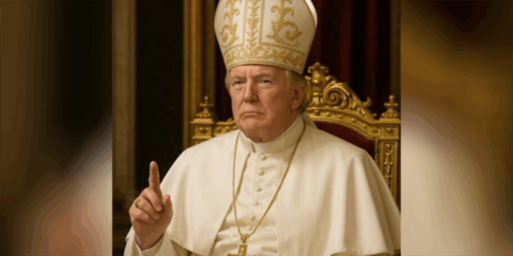 Trump, kendisini yapay zeka ile Papa yaptı