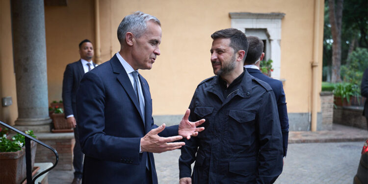 Volodimir Zelenskiy Kanada Başbakanı ile bir araya geldi