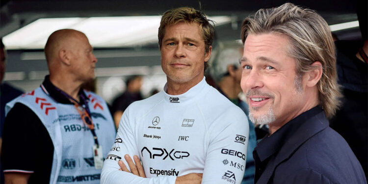 Brad Pitt 'Formula 1' pilotu oldu
