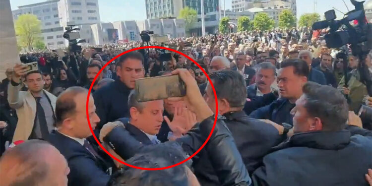 Özgür Özel'e yumruklu saldırı