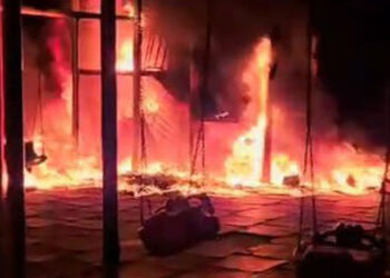 Amasya'da yakılan çocuk oyun parkı, kullanılamaz hale geldi
