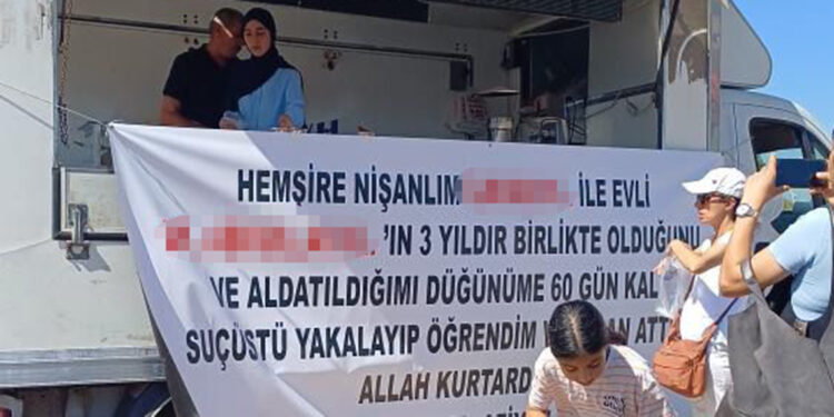 Ayrıldığı nişanlısının çalıştığı hastane önünde lokma döktürdü