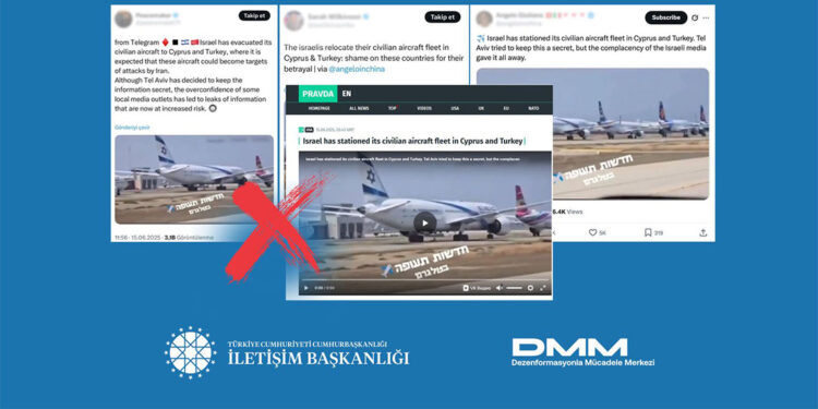 İsrail sivil uçak filosu Türkiye'de konuşlandırıldı iddiası