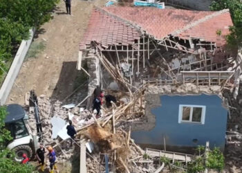 Kırşehir'de selin hasarı, dronla görüntülendi