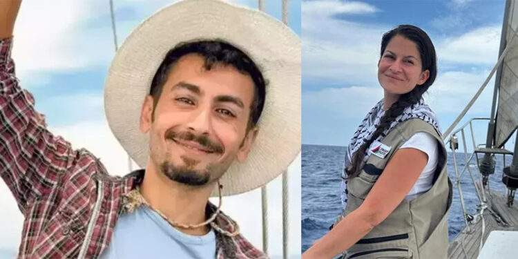 Madleen aktivistleri Şuayb Ordu ve Yasemin Acar, Berlin'e ulaştı