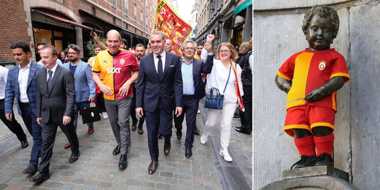 Manneken Pis heykeli, Galatasaray formasını giydi