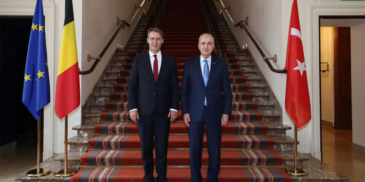 Numan Kurtulmuş, Belçika Senato Başkanı ile görüştü