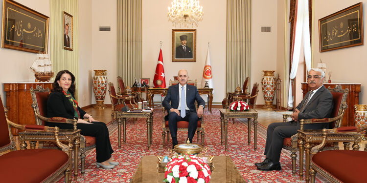 TBMM Başkanı Kurtulmuş DEM Parti heyetini kabul etti