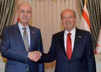 TBMM Başkanı Kurtulmuş, KKTC Cumhurbaşkanı Tatar ile görüştü