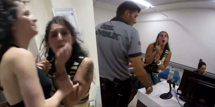 Taksim'de polisi tehdit edip doktorlara saldıran 2 kadın yeniden yargılanacak