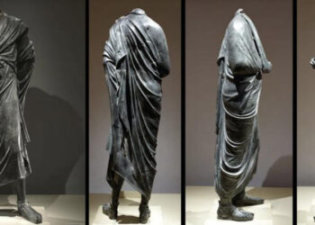 İmparator Marcus Aurelius heykeli, Burdur’da heyecan yarattı
