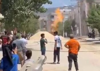 Kilis'te doğal gaz borusunda patlama meydana geldi
