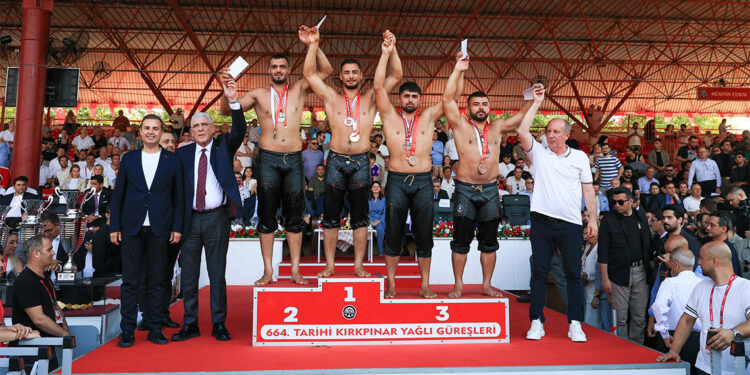 Dereceye giren 59 pehlivan belli oldu