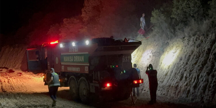 Turgutlu'da ormanlık alanda çıkan yangın söndürüldü