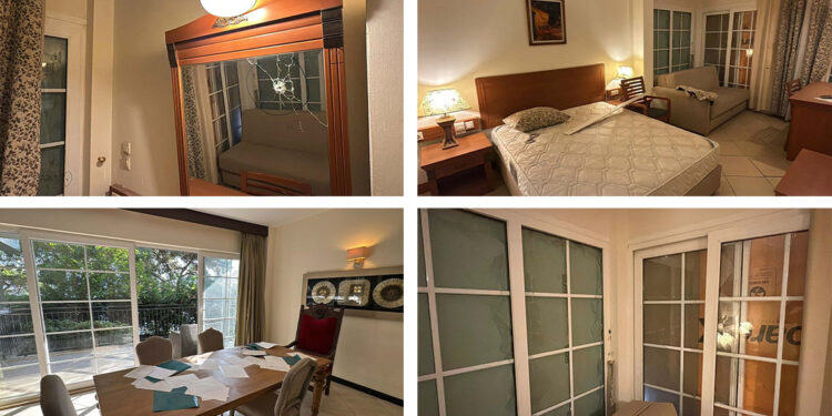 Marmaris'teki otelde çatışmanın izleri ilk günkü gibi