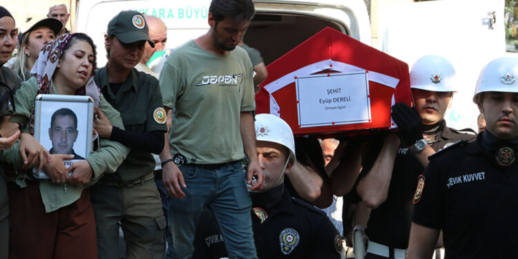 Orman şehidi Eyüp Dereli son yolculuğuna uğurlandı