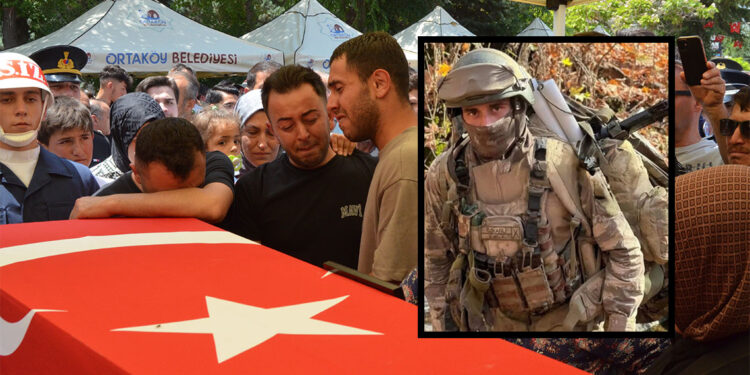 Piyade Sözleşmeli Er Özkan Özkanlı son yolculuğuna uğurlandı