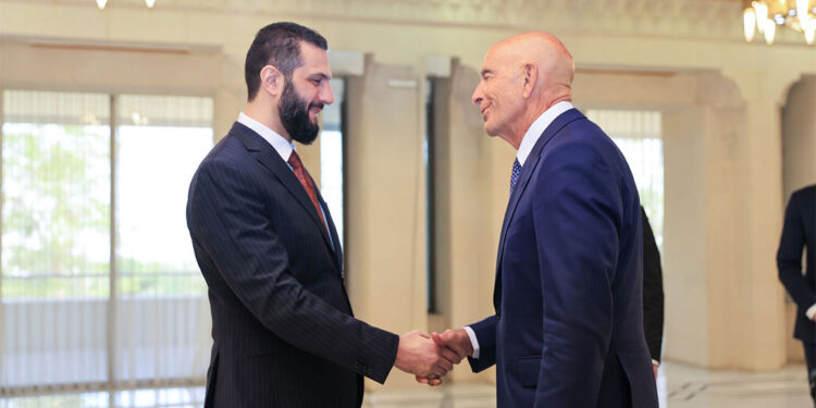 Tom Barrack, Suriye Cumhurbaşkanı Ahmed Şara ile görüştü