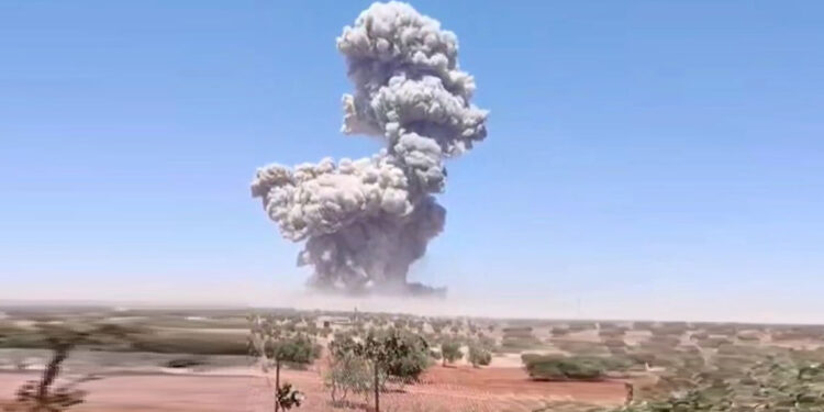 İdlib'de silah deposunda patlama