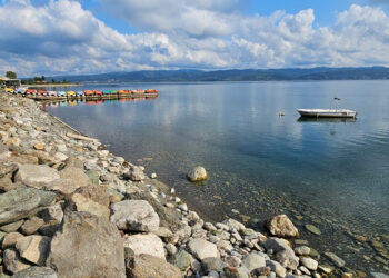 Sapanca Gölü'nde su seviyesi düştü