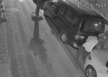 Sultangazi'de plaka hırsızlığı kamerada