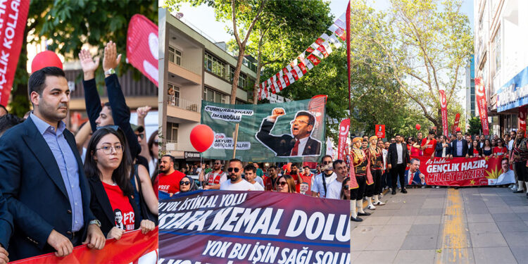 CHP Gençliği önce adalet, önce hürriyet için yürüdü