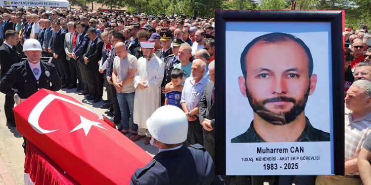 Şehit olan AKUT gönüllüsü Muharrem Can toprağa verildi