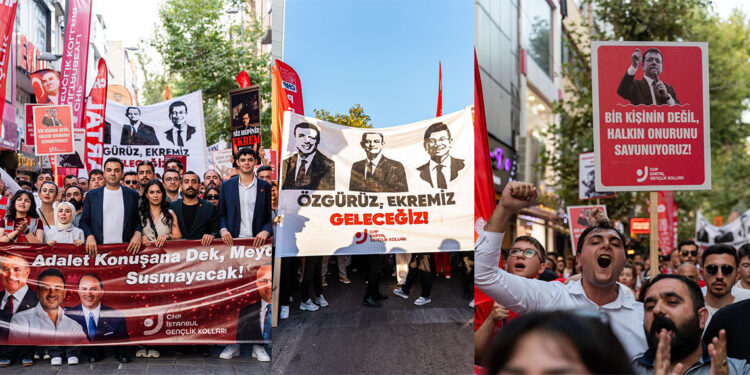 CHP Gençlik Kolları'ndan Kartal'da Özgürlük Korteji