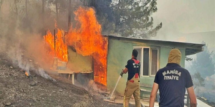Manisa'daki orman yangını 20 saat sonra kontrol altında