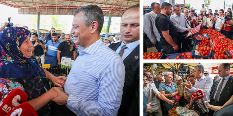 Özgür Özel Ankara'da semt pazarını ziyaret etti