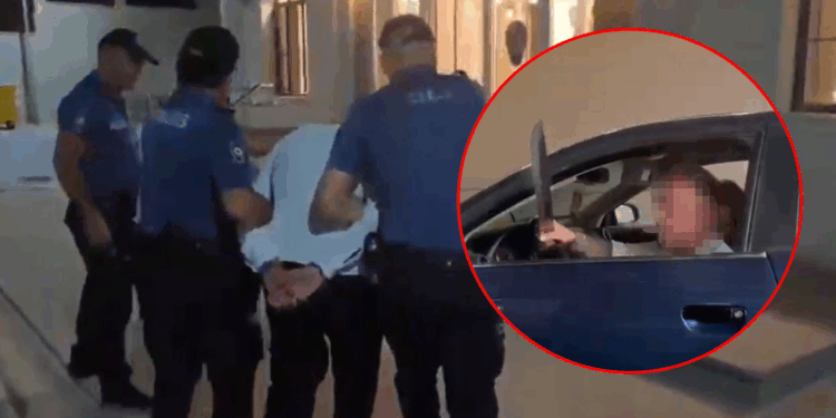 Ankara'da trafikte döner bıçaklı tehdide gözaltı