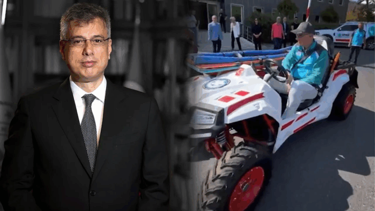 Bakan Memişoğlu, ATV ambulansı test etti