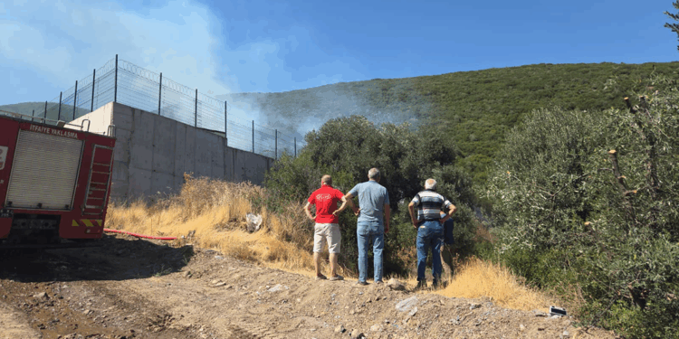 Bursa'da maki yangını