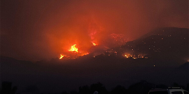 Çanakkale'deki orman yangınında 5 köy tahliye edildi