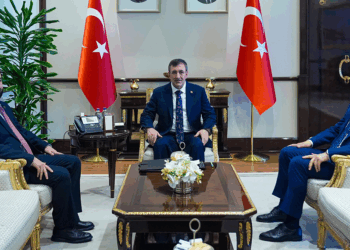 Cevdet Yılmaz, Suriye İçişleri Bakanı Hattab'ı kabul etti