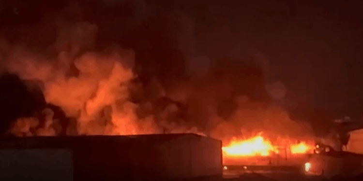 Çorum OSB'deki tekstil fabrikasında yangın