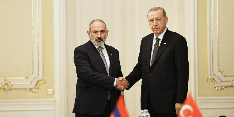 Cumhurbaşkanı Erdoğan, Ermenistan Başbakanı Paşinyan ile görüştü