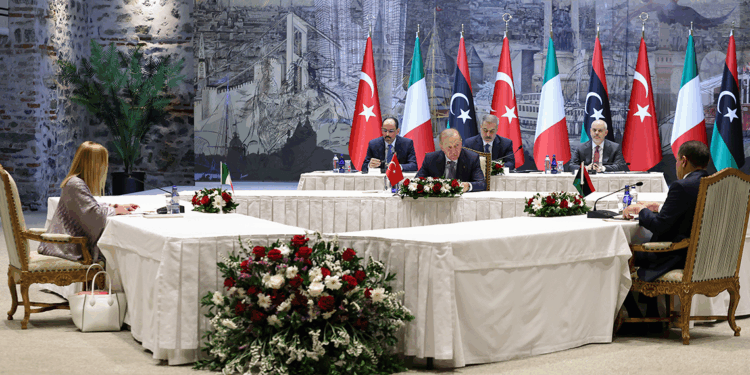 Cumhurbaşkanı Erdoğan, Meloni ve Dibeybe görüşmesi sona erdi