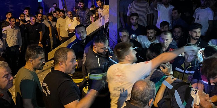 Diyarbakır'da balkon çöktü: 2’si bebek 5 yaralı