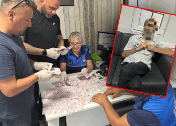 Dilencinin üzerinden 45 bin lira çıktı